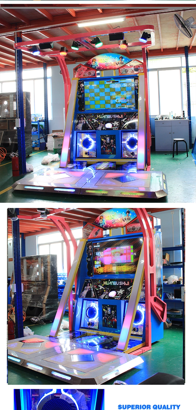 Dance Dance Revolution Double Player Competition Arcade Video Game Machine for Game Center