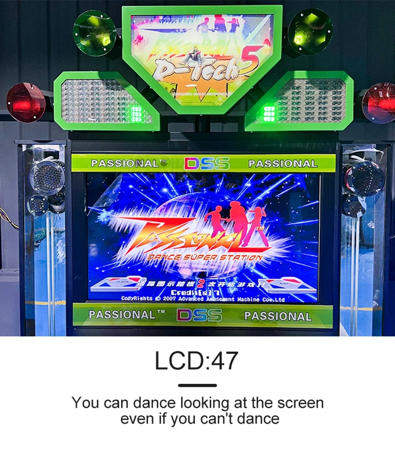 47" Dancing Machine Coin Operated Game Machine Arcade Dance Pump Dance Machine