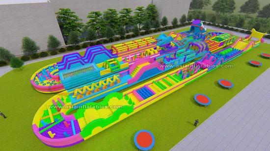 아이를 위한 실내 팽창식 테마 파크 도약자 활주 트램펄린 공원