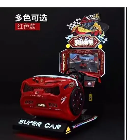 경주용 차 아이들 게임 기계가 동전에 의하여 운영하는 영상 아케이드 전자공학에 의하여 농담을 합니다